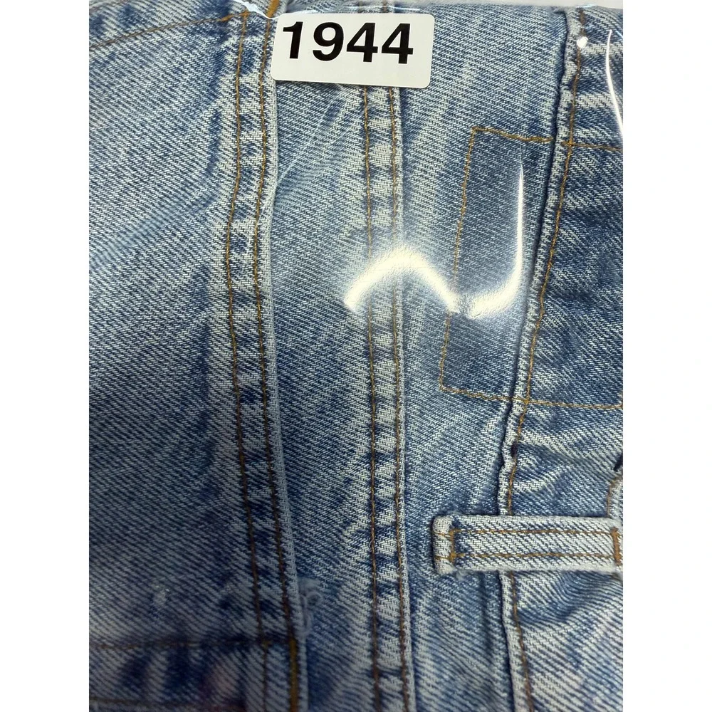 Vintage Levis 505 Mens 38x32 Light Wash Straight Leg Denim Jeans Made in USA 90s